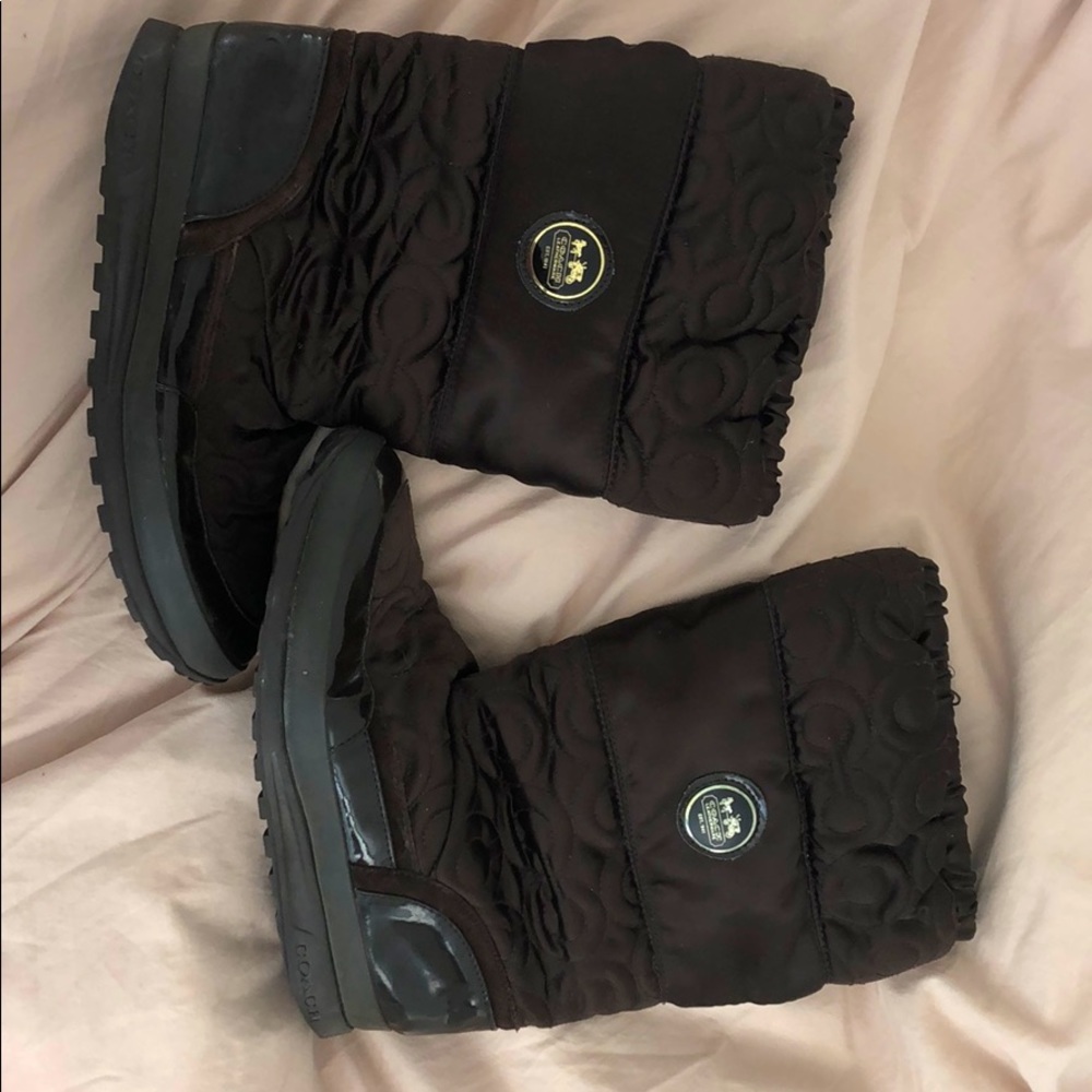 Brown Coach Drexel Boots